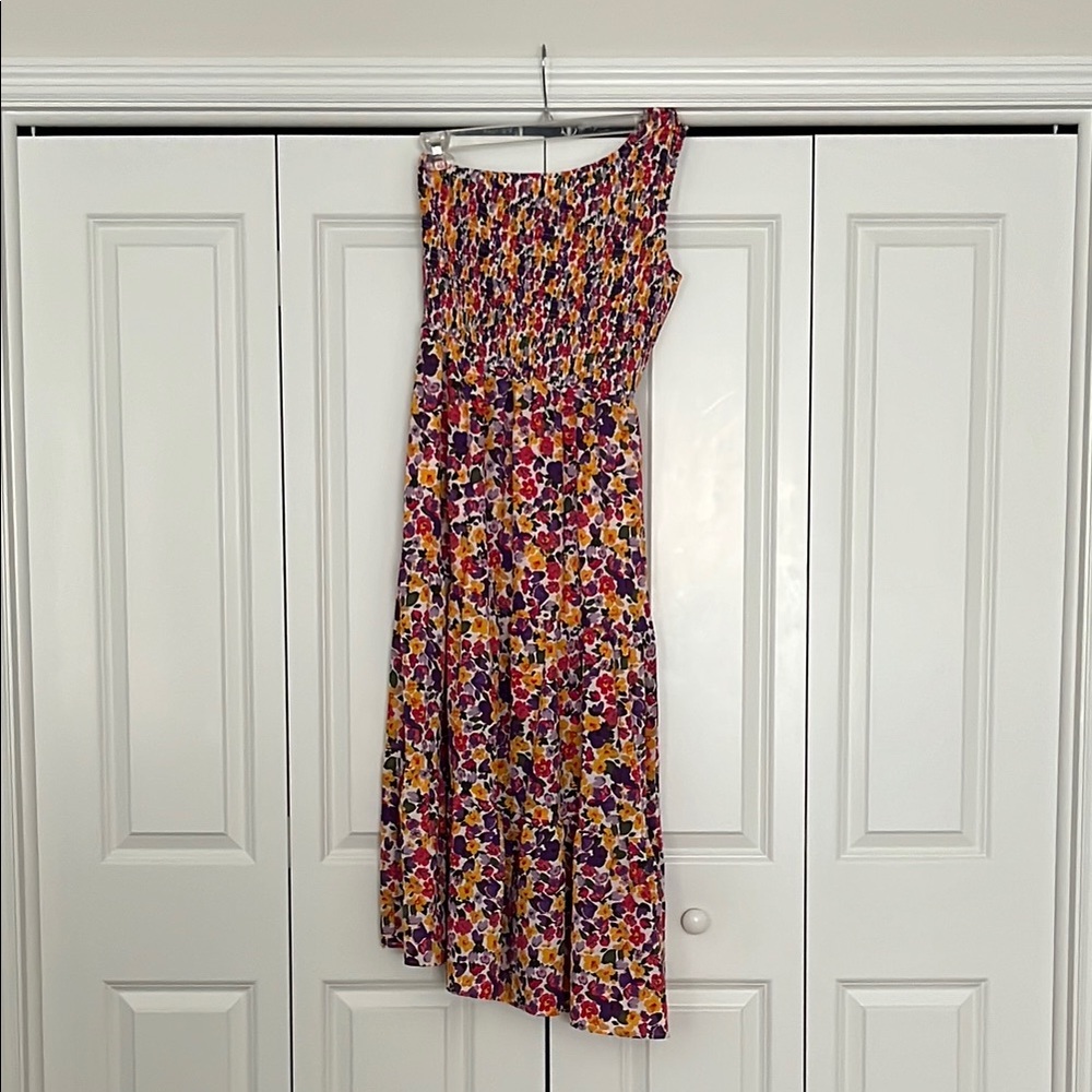 Floral One-Shoulder Dress